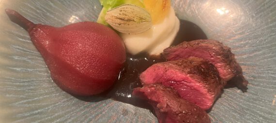 Hazenrug filet a la restaurant